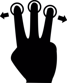 Push To Slide Right And Left Outline Drawing Svg Vector, Free Vectors File